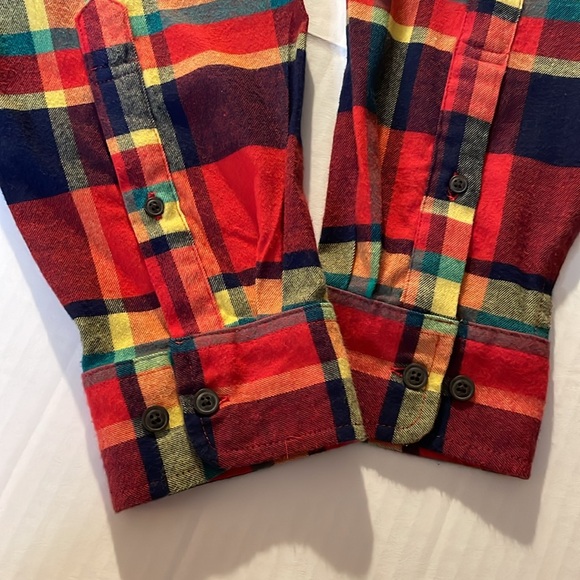 US Polo  Assn plaid button down shirt with stretch Men’s size Large - Picture 15 of 16